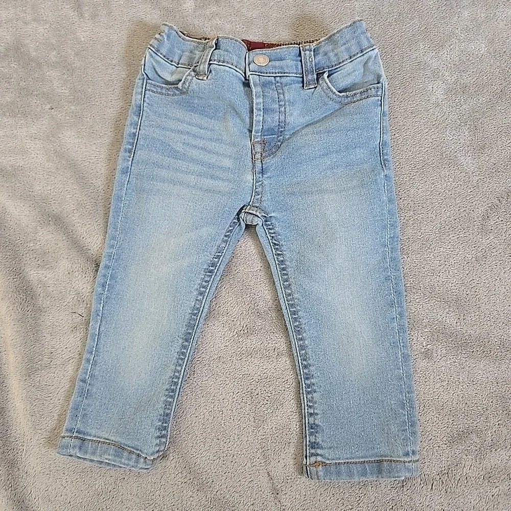 7 For All Mankind Jeans And Shirt Set Boys Jeans 12 M Shirt 24M  Casual Stretchy